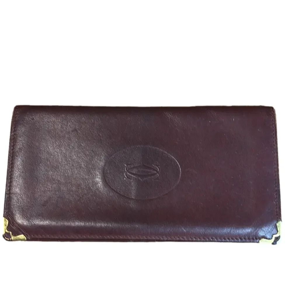 Cartier Bordeaux Long Wallet